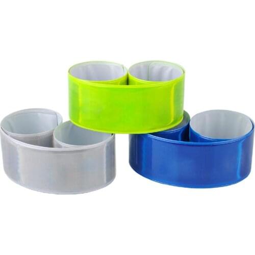 2Pcs Reflective Bands Ankle Leg Straps Wristband Elasticated Armband Safety Reflector Tape Straps For Cycling Night Run Walking