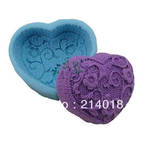 Plum Flower Yarn Modelling 3D Soap Mold Cake Decoration Mold Manual Handmade Soap Mold Candle NO.:SO-010 Moulds Silicone Rubber