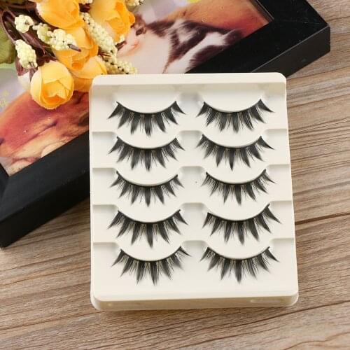 2020 NEW 5 Pairs Japanese Serious Makeup False Eyelashes Long Thick Eye Lash Extension Fashion Beauty Tools