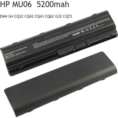 6CELLS Battery For HP Pavilion DM4 DM4T DV3 Dv7-2100 G4 G6 G7 G62 G62T G72 MU06 HSTNN-UBOW Presario CQ42 CQ56 CQ62