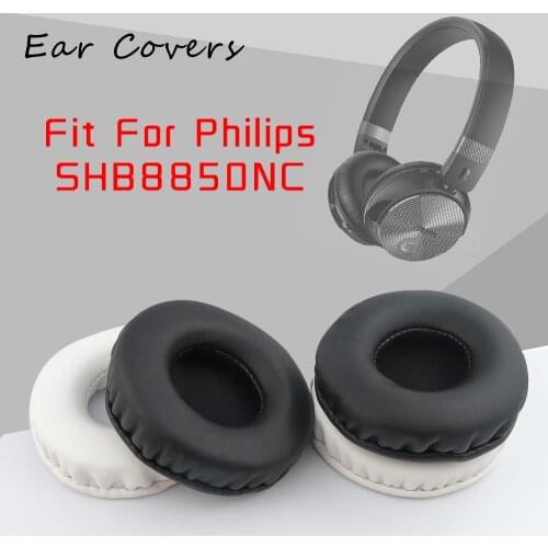 Earpads For Philips SHB8850NC Headphone Earpads Replacement Headset Ear Pad PU Leather Sponge Foam