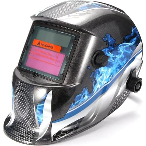 Solar Automatic Welding Helmet Welding Mask Head-Mounted Argon Arc Welding Cap Welding Protective Helmet Flat Flip Half Helical