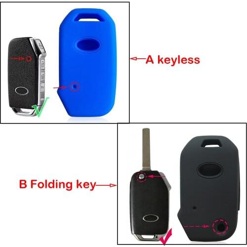Car Remote Flip Key Case Holder for Kia Sportage Ceed Sorento Telluride Cerato K5 Niro EV Xceed Proceed Soul Seltos Key Cover