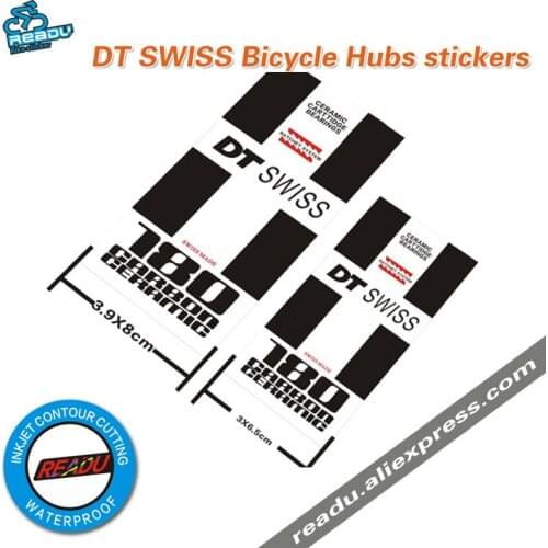 DT road bike flower stickers MTB Wheels DT 180 Hubs Stickers Unreflective Glossy Decoration Front And Rear Hubs Stickers