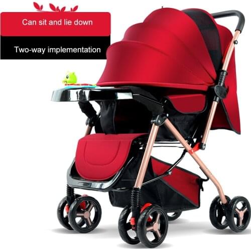 2020 Baby Stroller pushchairs are lightweight and easy to ride or lie down baby pushchairs with shock absorbers for children