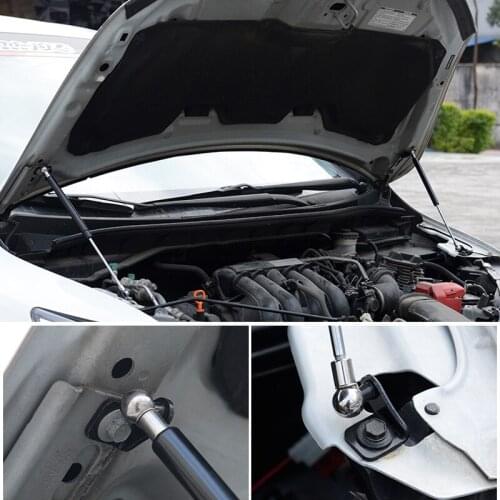 For Honda Fit/Jazz 2014 - 2019 Hood Cover Hydraulic Rod Strut Rod Telescopic Rod Engine Hood lift Support 2pcs Car Styling