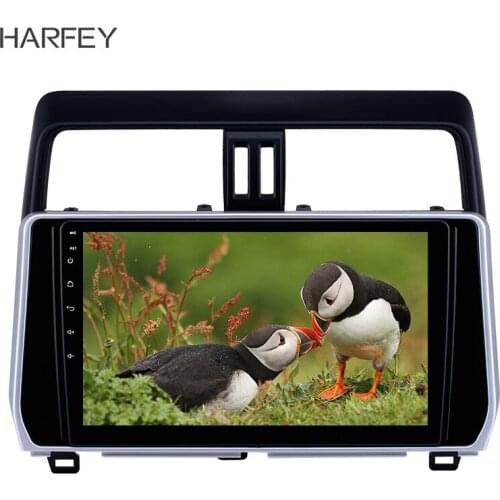 Harfey 2 din 10.1 inch Android 8.1 Car Multimedia player GPS Navi Radio for 2018 Toyota Prado with Bluetooth support Carplay SWC