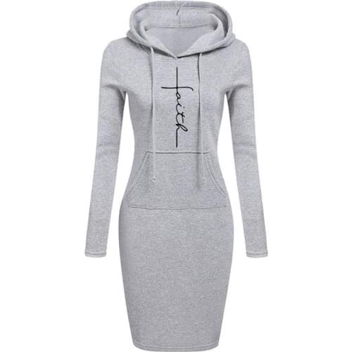 Faith Hoodies Womens Dress Sweatshirt Sexy Party 2021 New Hit Evening Girl Kawaii Winter Clothing Sweatshirt Free Shipping