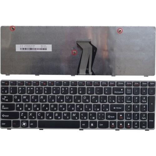 Russia NEW Keyboard FOR LENOVO G580 Z580A G585 Z585 G590 RU gray box laptop keyboard