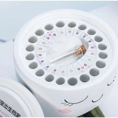 Resin Girl Boy Tooth Shape Design Tooth Storage Box For Newborn Deciduous Tooth Storage Box Organizer Milk Teeth For Baby Z746