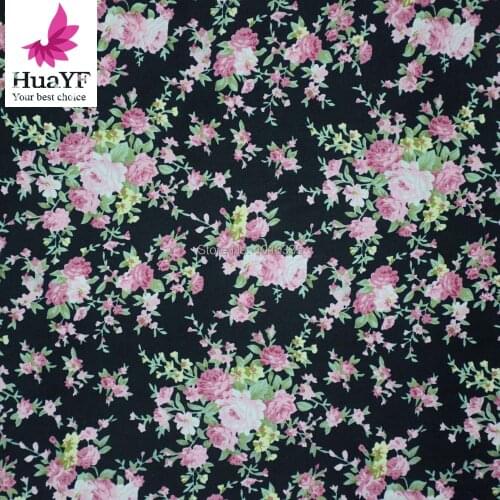 New arrive Blue rose printed 100% cotton childrens clothing fabrics,wholesale accept 1.5 meter width