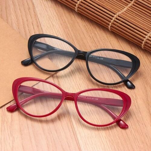 Retro Cat Eye Eyeglasses Gaming Anti Glare UV Eyestrain Reading Glasses Readers with Spring Hinges
