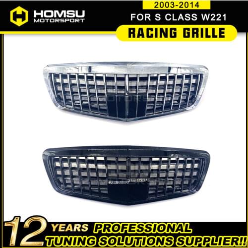 Front grill Suitable for mercedez S Class W221 2005-2013 maybach Style grille front grill for S320 S300 2005-2013 without emblem