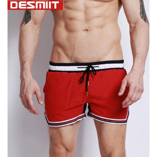 Desmiit Swim Shorts Men Swimwear Patchwork Nylon Swimsuit Man Swimming Trunks Beach Surf Board Bathing Suit Badeshorts Briefs