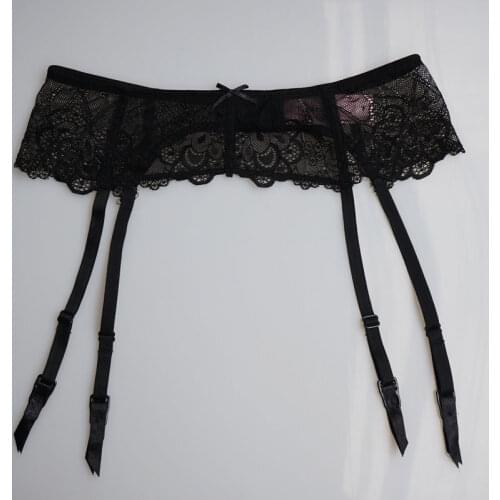 Garters Lace Floral Bow Metal Buckles/Clasps Garters Belts Women/Female Vogue Causal Suspenders Belts for Stockings Gift GA1132