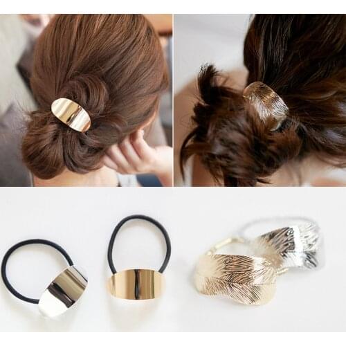 1PC Fashion Sexy Women Lady Leaf Hair Band Rope Headband Elastic Ponytail Holder Party Vacation Hairband Hair Accessories