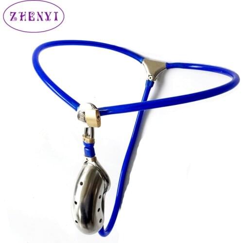 BDSM Male Chastity Belt New Design Stainless Steel Chastity Cage BDSM Fetish Metal Penis Lock Device Sex Toys Men Chastity