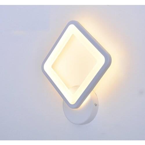 Bedside wall lamp bedroom solid wood rotating aisle corridor corridor Nordic living room led wall painting bedside lamp