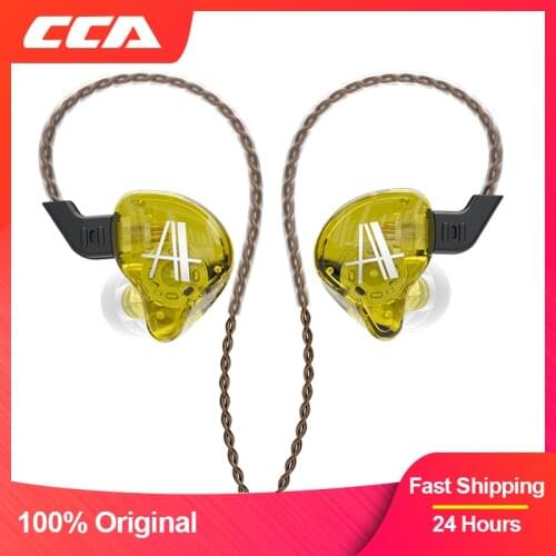 KZ CA2 Earphones Copper Driver Sport Running HiFi Wired Headphones Noice Cancelling Bass Stereo Music Game Earplugs Headset