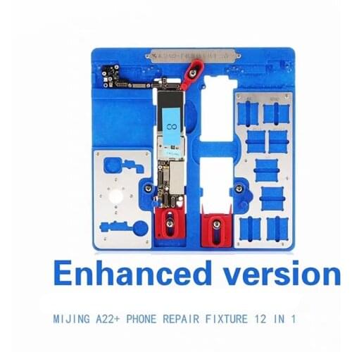12-in-1 MIJING A22 + motherboard repair PCB fixture for iPhone 5S / 6 / 6S / 6SP / 7 / 7P / 8 / 8P / XR maintenance platform