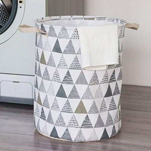 Homehold Foldable Dirty Clothes Hamper Large Laundry Basket Dirty Clothes Storage Bag Toy Storage Bucket Laundry Basket Handles