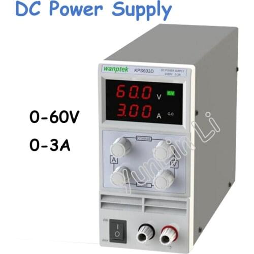 0-60V/0-3A LED Digital Adjustable DC Power Supply With Protection Function Switching Power Supply 110V-230V 0.1V/0.01A KPS603D