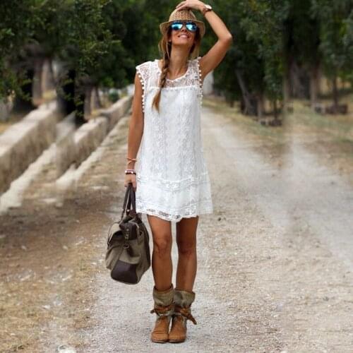 Thinkingfish Sleeveless Summer Dresses