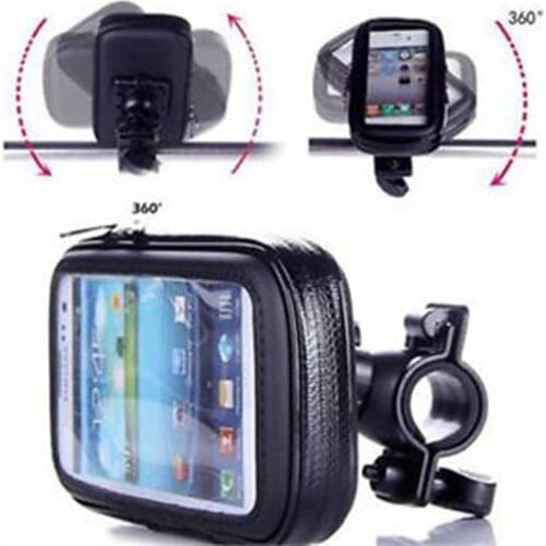 Practical ABS Motorcycle Bike Handlebar Holder Mount Waterproof Bag Case for Cell Phone GPS