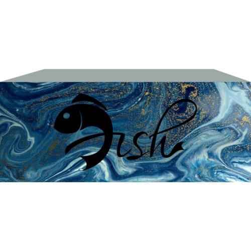 High quality plain cloth fitted table cover custom printing design/logo for party Banquet seprape