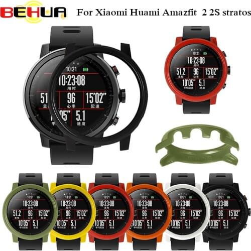 PC protective case cover for xiaomi huami new 2 2S stratos watch protector colorful smart watch protect shell for new 2