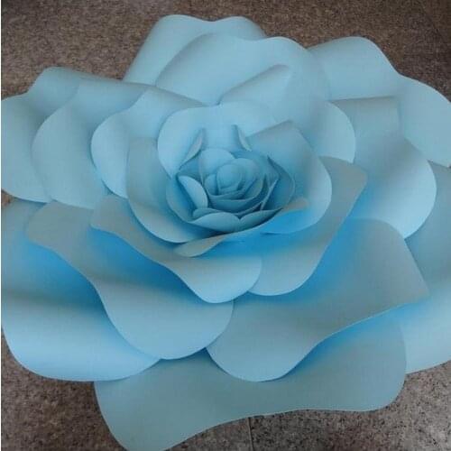 10pcs set Large Simulation Cardboard Paper Rose Flowers Showcase Wedding Backdrop Background Activities Decoration Stage Props