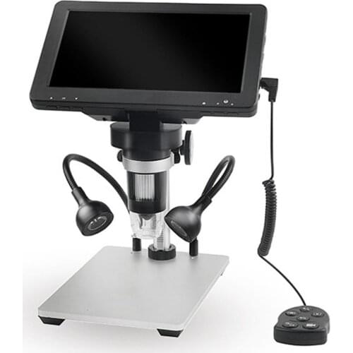 1080p 12MP 7inch Screen Digital Microscope Endoscope Camera Microscopio LED USB for Phone Repairing Hair Skin Inspection ZM56