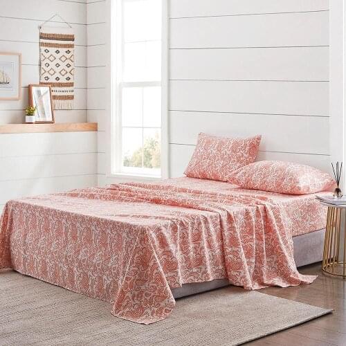4pcs/set Bed Sheet Set Ham Pattern Print Bed Cover Household Bedroom Accessories