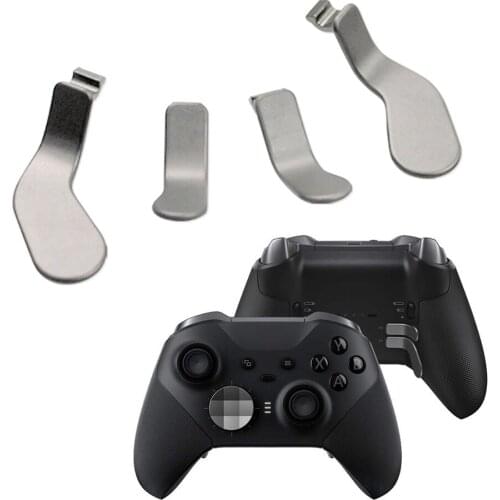4pcs Metal Paddles Hair Bumper Trigger Locks for Xbox Elite Handle Wireless Controller Series 2 Controller Replacement Parts