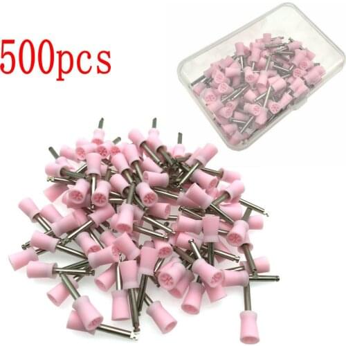 1000 Pcs Pink Dental Polishing Polish Prophy Cup Bowl Brush Latch Type