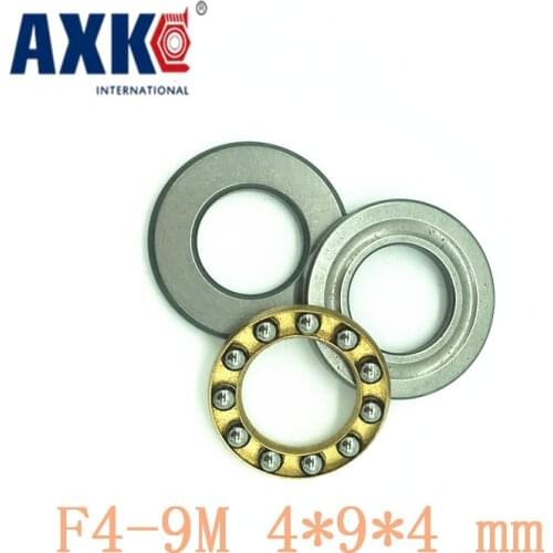 AXK 10pcs Free Shipping Axial Ball Thrust Bearings F4-9M 4*9*4 mm Plane thrust ball bearing