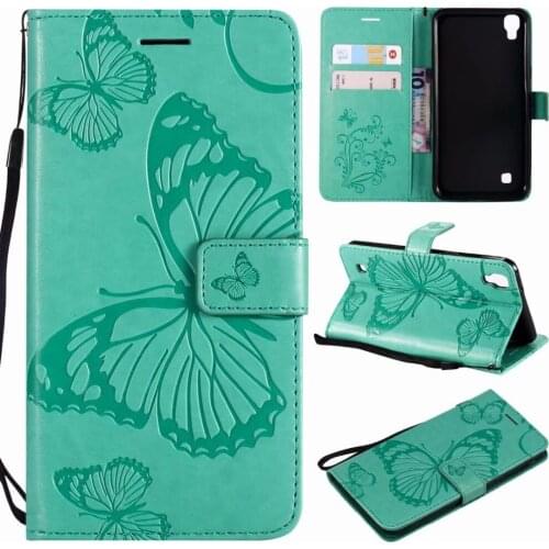Wallet Retro Cover On LG X Power K210 K 210 220DS 220 butterfly Flip Leather Case For LG X Power K220DS K220 X Power 2 3 Cover