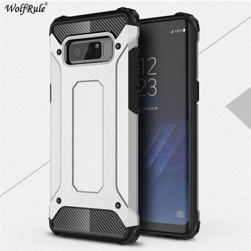 SFor Case Samsung Galaxy Note 8 Cover Anti-knock TPU + Plastic Business Style WolfRule Case For Samsung Galaxy Note 8 Case N950F