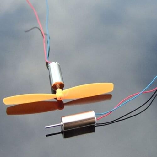 DC 3.7V 45000RPM Micro DIY Helicopter Coreless High Speed Motor No Propeller for Micro 4 Axis Aircraft Quadcopter Drone