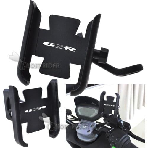 For GSR400 GSR600 GSR750 GSR 400 600 750 Motorcycle CNC Handlebar Mobile Phone Holder GPS Stand Bracket