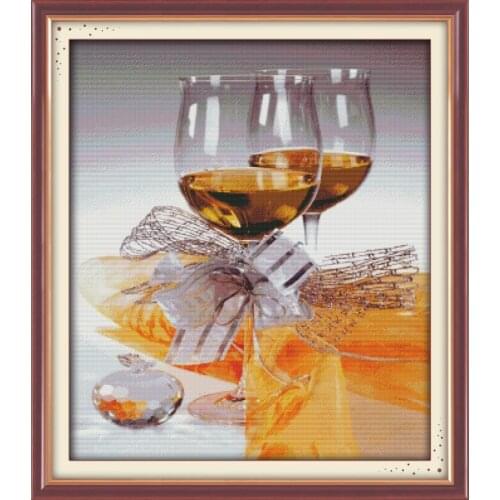 Joy Sunday Sweetnessand poetic Counted Cross Stitch 11&14CT Cross Stitch Embroidery Needlework for Home Decor Handmade DIY Gift