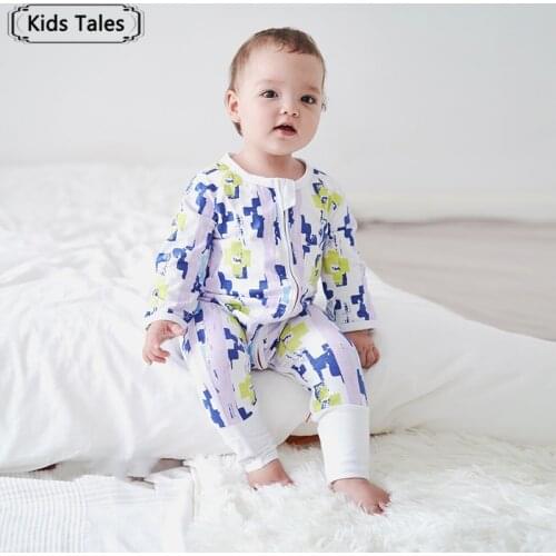 Spring Autumn Baby Rompers Cotton Infant Baby Girls Clothes with Flower Print Jumpsuit Newborn Toddler Clothes for Bebes Fall
