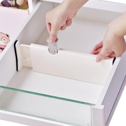 Anti-slip Drawer Divider Space Separation Tool Baffle Scalable Mat Save Space Design Organizer Wardrobe Layered Tool