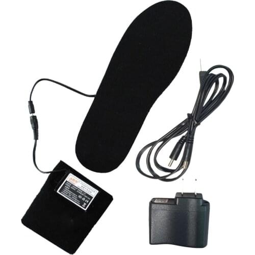 2020 New winter outdoor sports warm Insoles EVA Heating Insole Lithium Battery USB Rechargeable Heating Foot Warmer Pad