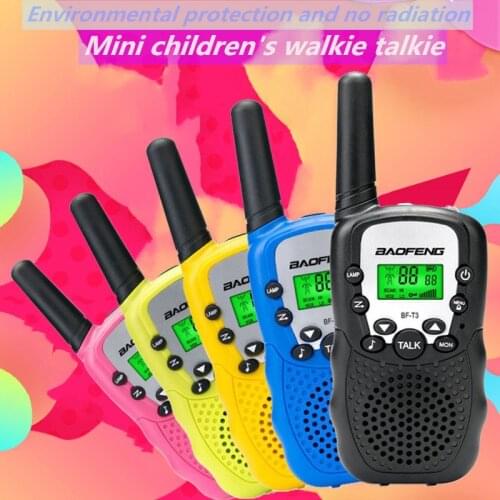 New Children Mini UHF Walkie Talkie BF-T3 BFT3 Baofeng FRS Two Way CB Radio Comunicator Handy Transceiver for Kid Christmas Gift