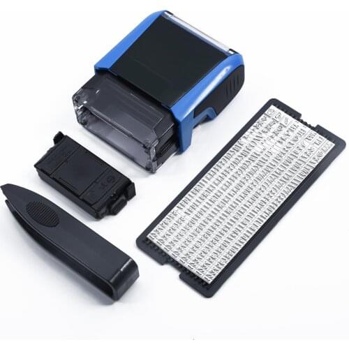 Printing Stamp Kit Customized Self-Inking Rubber Plate With Stamp Pad + Tweezers