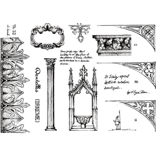 Carving Clear Stamp for Scrapbooking Transparent Silicone Rubber DIY Photo Album Decor S119