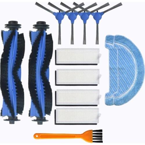 Roller Brush Side Brush HEPA Filter Mop for Conga 1090 Robot Replacement Cleaning Robot Vacuum Cleaner Spare Parts