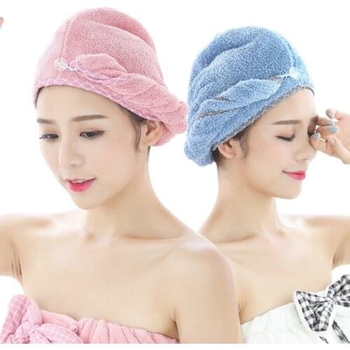 Dry hair cap Super absorbent, quick-drying, dry hair, dry hair towel, adult thickening shower cap 62*25