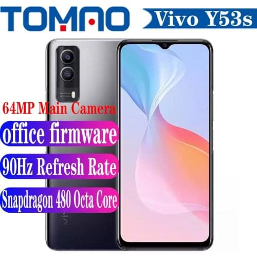 Vivo Y53s 5G Cell phone Octa Core Snapdragon 480 8GB RAM 128GB 256GB ROM 5000mAh Big Battery 18W 6.58“ 90Hz 64MP Main Camera